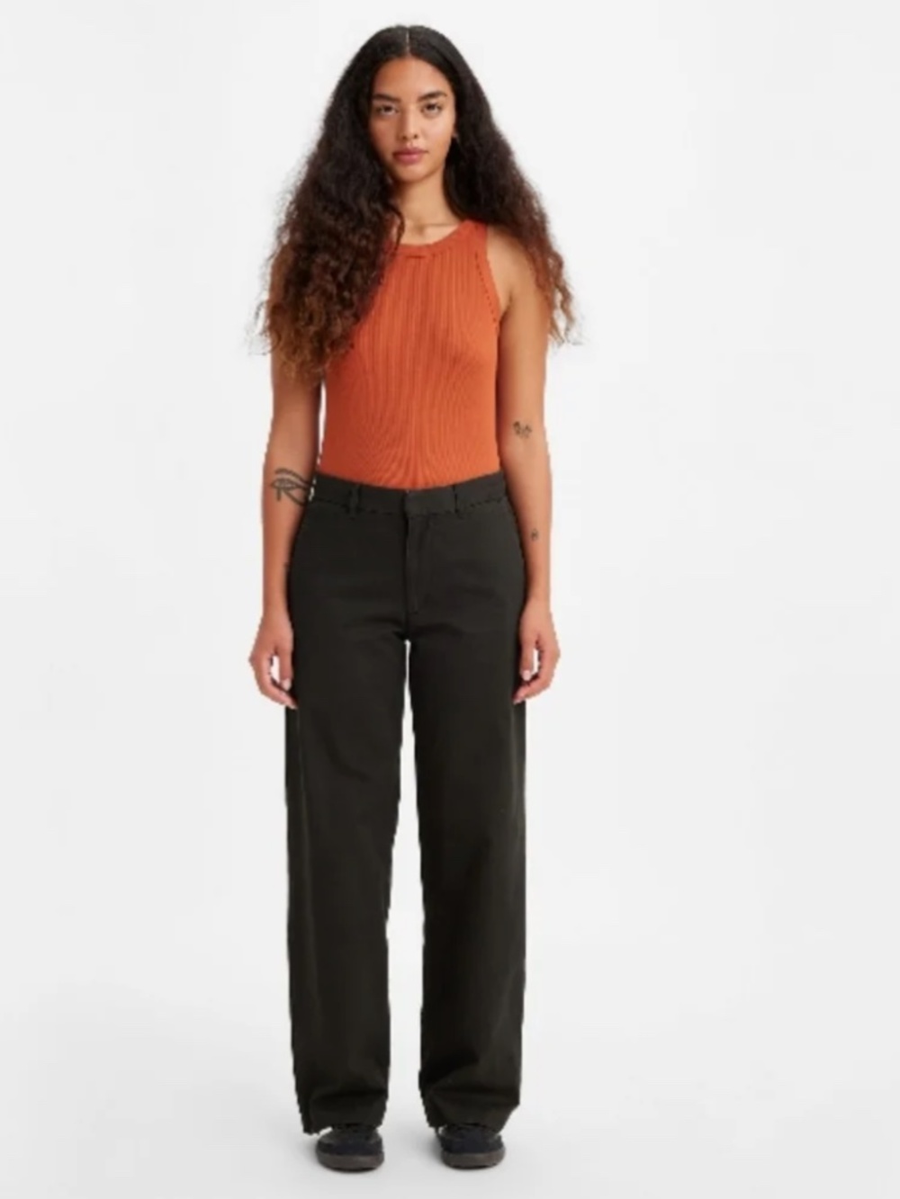 Levi's Women's Baggy Trousers in Meteorite 29x31